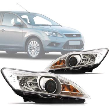 Imagem de Par Farol Focus 09 10 11 12 13 14 Titanium C/ Projetor