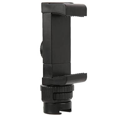 Imagem de Suporte de suporte para celular tripé, suporte de suporte de suporte ajustável para smartphone com interface padrão de 1/4 pol. para smartphones de 5,5-10,5 cm/2,1-1,1 pol