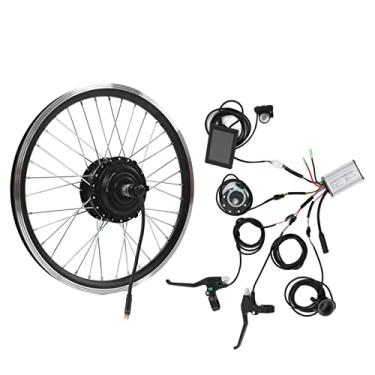 Imagem de Kit de conversão de bicicleta elétrica silencioso kit de motor do cubo da roda de controle 15A para bicicleta dobrável