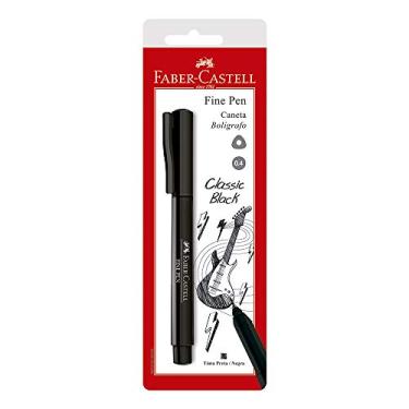 Imagem de Caneta Fine Pen, Faber-Castell, SM/FPBPRZF, Preta