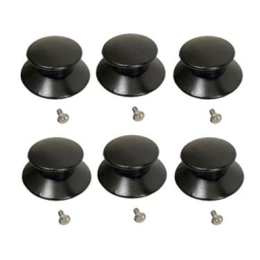 Imagem de Kit 6 Pegador Puxador Panela Tampa Vidro e Ferro e Parafuso