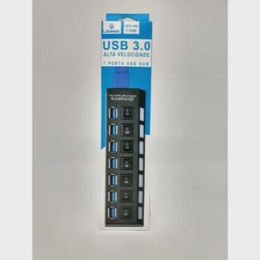 Imagem de Hub USB Extensor 7 Portas 3.0 C/Interruptor lehmox LEY-199
