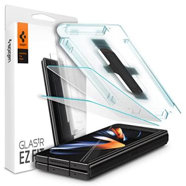 Imagem de Spigen Protetor de tela de vidro temperado [GlasTR EZ FIT] projetado para Galaxy Z Fold 4 [2 unidades]