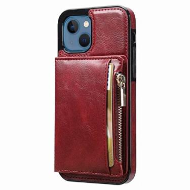 Imagem de zhouye Capa de cartão para iPhone 14/14 Pro/14 Plus/14 Pro Max, capa tipo carteira flip, à prova de choque, antiarranhões, fina, macia, TPU (poliuretano termoplástico)