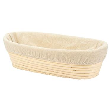 Imagem de Stormshopping Banneton Brotform – Cesta e forro para pão, Bege, Oval 9.8 inch
