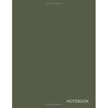 Imagem de Notebook: Chive Green Plain Unlined Sketchbook - Spring/Summer 2020 NYFW Pantone Color Palette Edition - Large 8.5x11, 150 pages