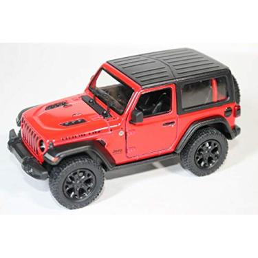 Imagem de KiNSMART - Jeep Wrangler Rubicon Off Road 4x4 5 inch 1:34 Scale Die Cast Model Replica Toy Car Hardtop Red