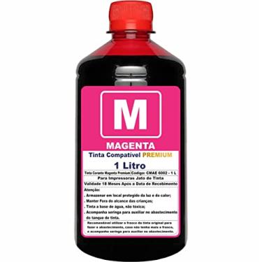 Imagem de Tinta Magenta 1 Litro Para Impressoras L3150 L3110 L3250 L3210 L1250 L5190 Compatível Refil 544