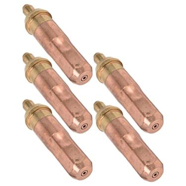 Imagem de 5 peças de acetileno coaxial de corte alto G01-300 1,8 mm pontas de tocha de acetileno Diâmetro do bico