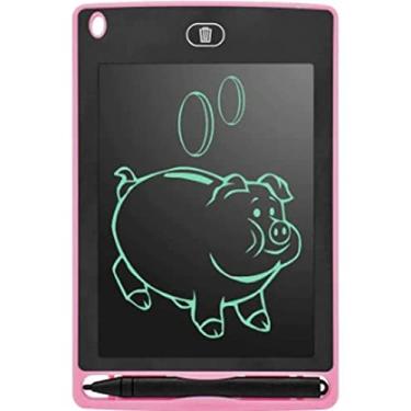 Imagem de Lousa Mágica Infantil digital Tela Lcd Tablet De Escrever E Desenhar 10 ROSA