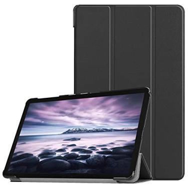 Imagem de Kepuch Couro-PU Capas Bolsas Estojos para Samsung Galaxy Tab A 10.5 T590 T595 T597 - Preto