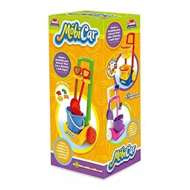 Imagem de Kit Praia Carrrinho Mobi Com 7 Acessorios - Balde, Pás, e forminhas