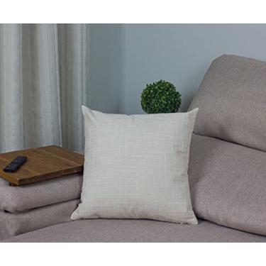 Imagem de Capa de Almofada Linho Texturizado (Marfim)