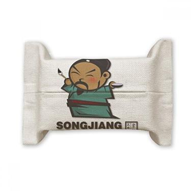 Imagem de The Outlaws of Marsh Songjiang Suporte de capa de papel para lenços faciais de algodão e linho
