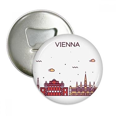 Imagem de Abridor de garrafa com estampa de marco plano Vienna Áustria Emblema multifuncional