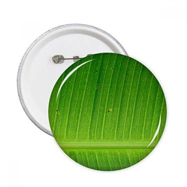 Imagem de Fotografia imagem de folha de banana natureza pinos redondos emblema decoração de roupas 5 peças presente