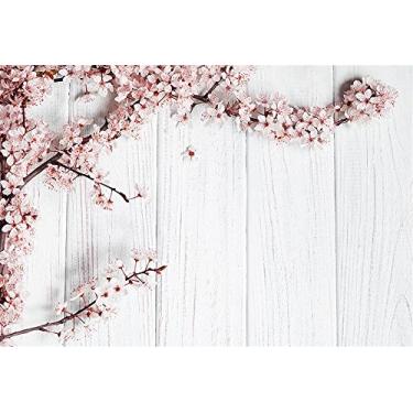 Imagem de MEHOFOTO Cenários de fotografia de madeira branca rosa flor festa estúdio foto fundo 2,1 x 1,5 m