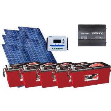 Imagem de Kit Gerador De Energia Solar Off Grid 750Wp - Resun