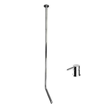 Imagem de Acessórios de banheiro de latão Conjuntos de torneiras Torneira de chuveiro Misturador Deck Mount Ceramic Valve Core, Deck CROMADO, Tamanho único