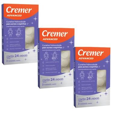 Imagem de Kit 3 Cxs Curativo Hidrocoloide P/Acnes E Espinhas Cremer