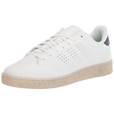 Imagem de adidas Tênis masculino Advantage Ecogrind, Branco/Azul-marinho/branco, 5.5