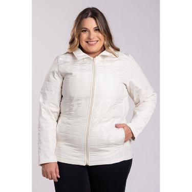 Imagem de Jaqueta Feminina Plus Size Matelasse Dublado Fechamento Zíper - Serena