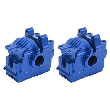 Imagem de Caixas de Diferencial RC, Caixa de Engrenagens RC Design Razoável Resistente a Choques Fácil de Instalar para 4X4 VXI (Azul escuro)