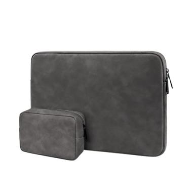 Imagem de Bolsa de transporte compatível com todos os laptops, 27-Cinza escuro (conjunto de conjunto), 14.1-15.4", Macio