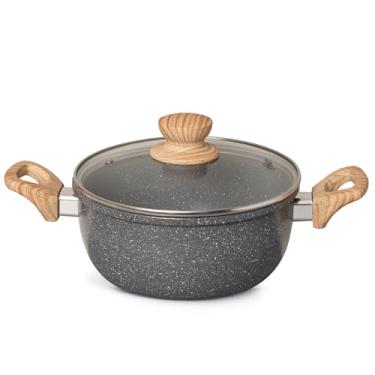Imagem de Caçarola com Tampa 28 cm Cinza Escuro Oster