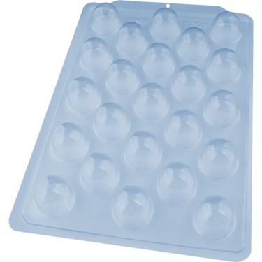 Imagem de 3 Formas de Trufa Media pascoa Simples Chocolate Gourmet Semi-profissional 40g SP 91  Bwb 3504