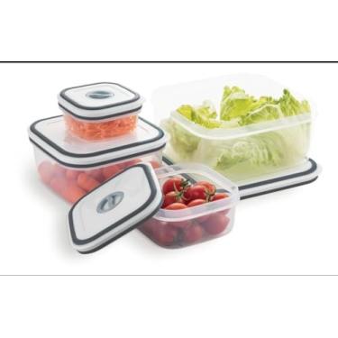 Imagem de Conjunto De 4 Potes Herméticos De Plástico Electrolux Cor Transparente