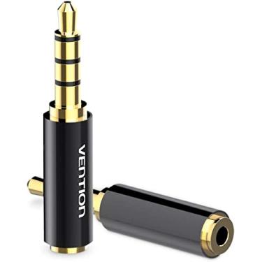 Imagem de VENTION Adaptador mono de 2,5 mm para 3,5 mm, macho de 3,5 mm para adaptador de áudio fêmea de 2,5 mm, conector banhado a ouro, conversor estéreo para microfone, smartphones, fones de ouvido,