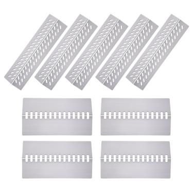 Imagem de Cozilar Placas de calor de proteção térmica para peças de reposição Bull Grill 16631,16521, 16670, Cal Flame Peças de reposição, Bull Brahma, G Series 5 Burner Grill G5 BBQ18G05, Burner Covers Acessórios para churrasco