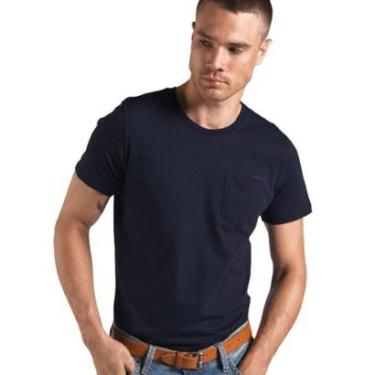 Imagem de Camiseta Colcci Masculina Pocket Authentic Trademark Azul Marinho-Masculino