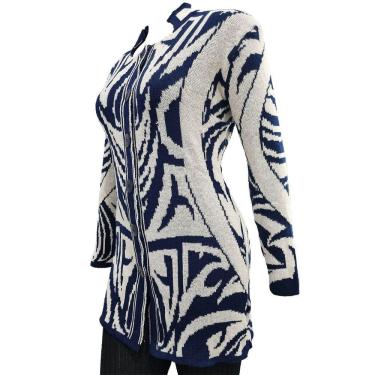 Imagem de Casaco Feminino Tricot Jacquard Tribal - Katlen Tricot