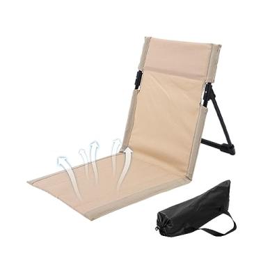 Imagem de Espreguiçadeira de praia, Espreguiçadeira de praia dobrável, Espreguiçadeira de praia à prova de água com encosto ajustável, Espreguiçadeira dobrável para praia, pátio, viagens, jardim, interior e ext