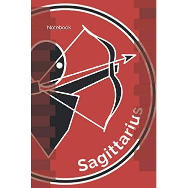 Imagem de Notebook: Sagittarius Zodiac Sign Notebook | 120 pages - lined | For astrology and horoscope fans. Notes, journal or diary for observing living together in the zodiac and ascendant.