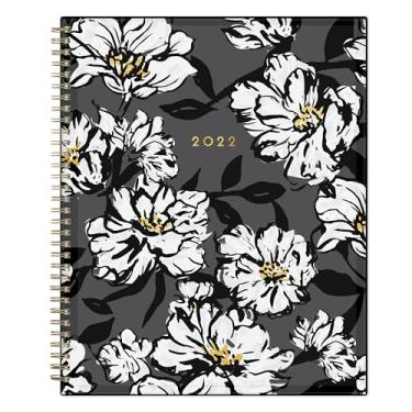 Imagem de Blue Sky Agenda semanal e mensal 2022, 21,6 x 27,9 cm, capa flexível, encadernada, baccara escura (110211-22)