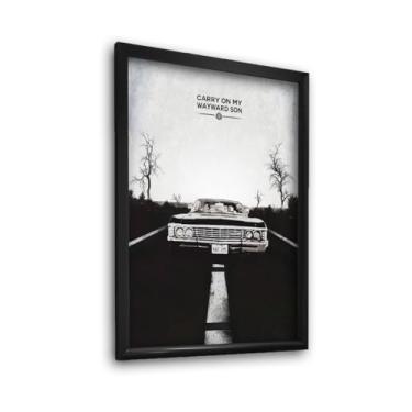 Imagem de Elquadro Quadro Decorativo Sobrenatural Supernatural A3 (33 x 45cm) Impressão em Alta Definição com Proteção de Vidro e Moldura Premium Laqueada