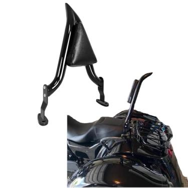 Imagem de 40.6 cm Black Sissy Bar Pad Encosto para Harley Davidson FLRT Freewheeler 2015-2024 Road Glide 3 FLTRT 2023