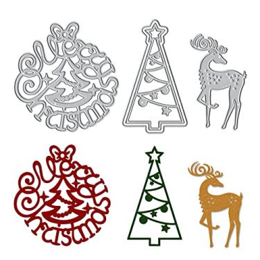 Imagem de Guirlanda de Natal, árvores de corte de metal, moldes de matriz de animais para fazer cartões, scrapbook de papel DIY e álbum de fotos, decoração de cartões, artesanato