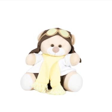 Imagem de Urso de Pelúcia Tedde Aviador 18 cm (AMARELO)