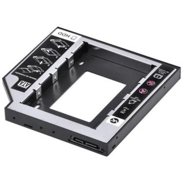 Imagem de Adaptador caddy para hd ou ssd gaveta dvd notebook sata 12.7mm ac-127 