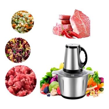 Imagem de Picador De Carne Legumes Elétrico Tigela Inox 3l 220w - ZEM, 220V