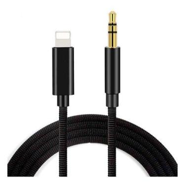 Imagem de Cabo Lightning P2 3.5mm Auxiliar Audio Compatível com iPhone/iPad X XS