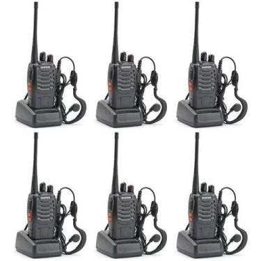 Imagem de Kit 6 Rádios Comunicador Walk Talk Baofeng - Bf - 777s - Radio Comunic