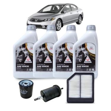 Imagem de Kit Troca de Óleo Honda Civic Flex 1.8 16v 2008-2012 G8