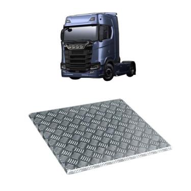 Imagem de Protetor Caixa Bateria p Scania NTG 2021 478 x 482mm Cromado - Fabbof