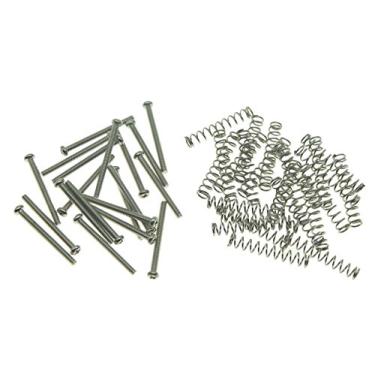 Imagem de Dopro Pacote com 20 parafusos de captador Humbucker para guitarra com rosca imperial, molas para Gibson/EMG/Seymour Duncan/Dimarzio Nickel