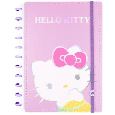 Imagem de Caderno Inteligente Hello Kitty Tamanho A4 Grande Capa Dura Disco Delu
